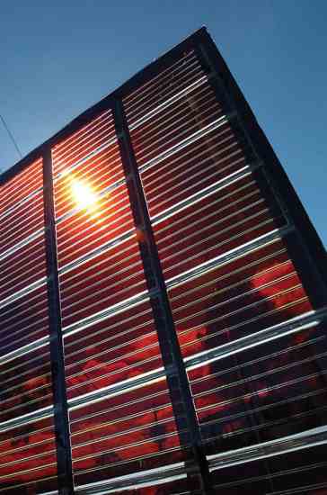 Dye-based solar cells produce energy by mimicking photosynthesis.